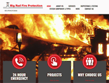 Tablet Screenshot of bigredfireprotection.com